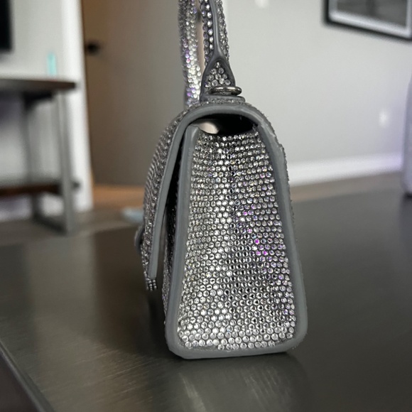 Balenciaga Hourglass Crystal-embellished mini bag - Picture 4 of 9